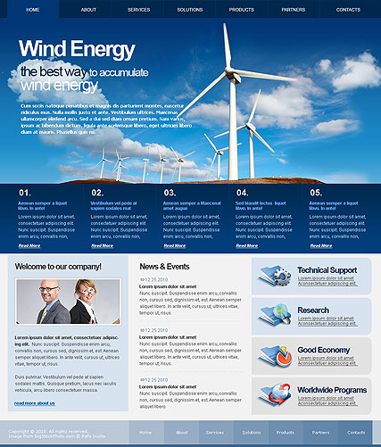Wind Energy HTML template ID:300110764