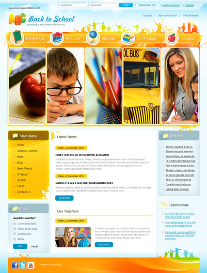 back to school v2 5 joomla template id 300110875 from bootstrap bootstrap school template