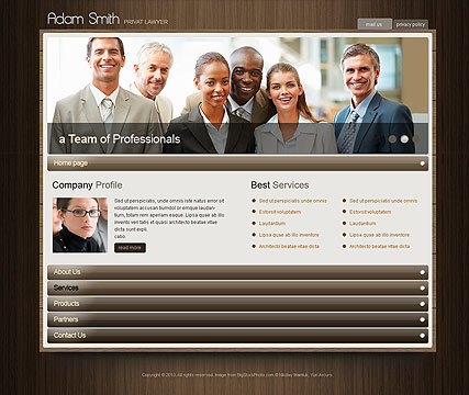 Private Lawyer HTML5 template ID:300110889