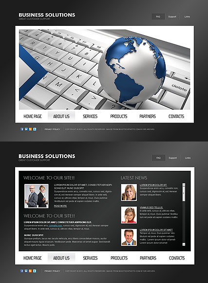 Business Solutions HTML5 template ID:300111019