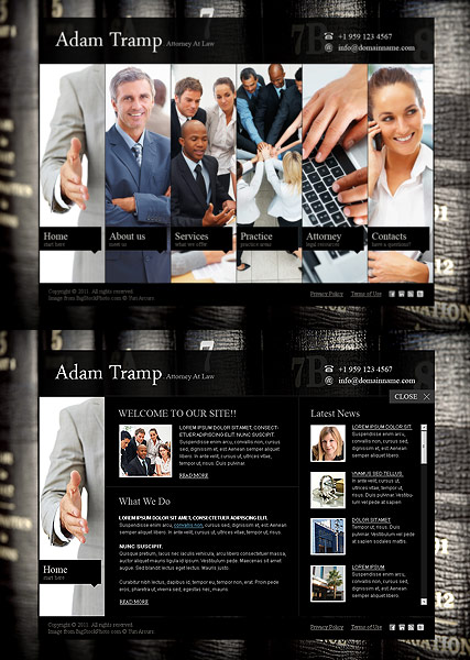Private Lawyer HTML5 template ID:300111028