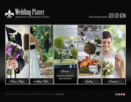 Wedding Planner HTML5 template ID:300111117