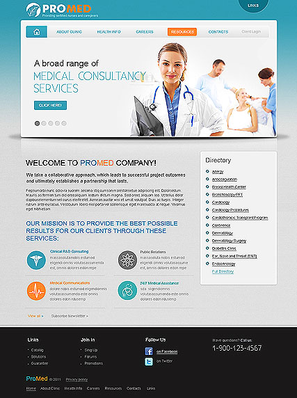 Pro Medical HTML template ID:300111227
