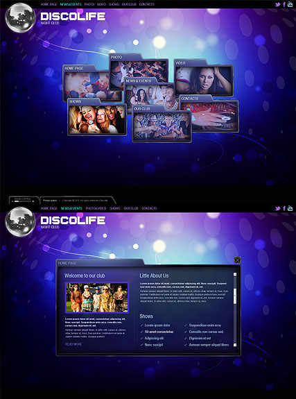 Disco Life HTML5 template ID:300111321