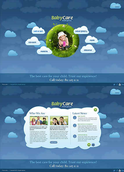 Kindergartnen HTML5 template ID:300111325