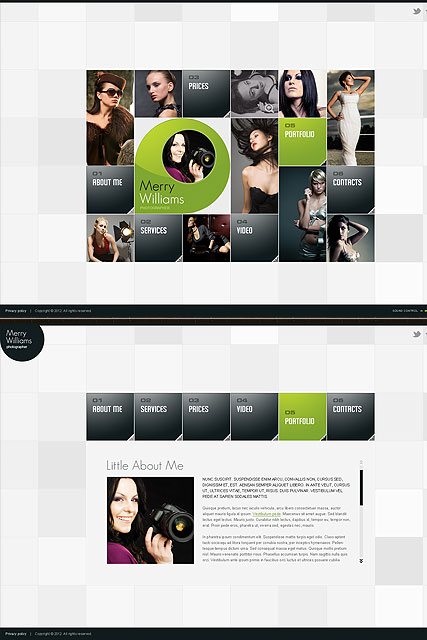 Photographer HTML5 template ID:300111337