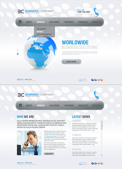 Business Co. HTML5 template ID:300111344
