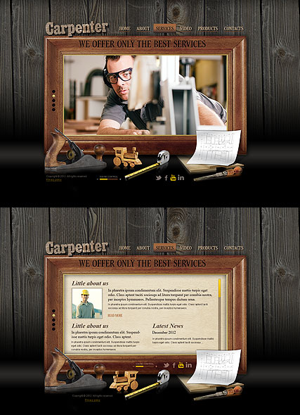 Carpenter HTML5 template ID:300111347