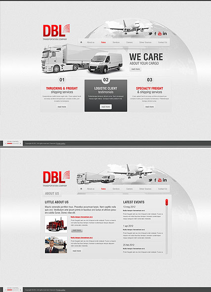 Transportation HTML5 template ID:300111354