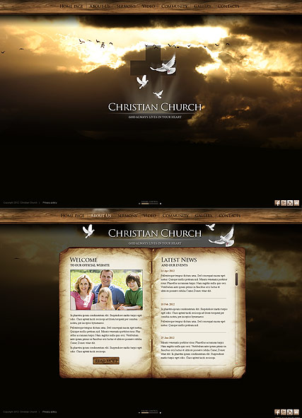 Christian Church HTML5 template ID:300111363