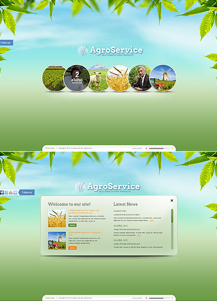 Agro Service HTML5 template ID:300111366