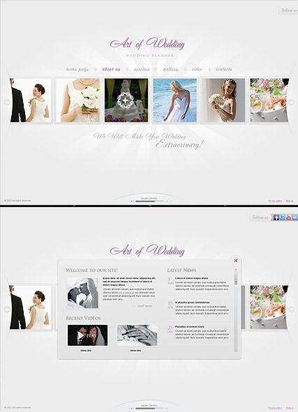 Wedding Planner HTML5 template ID:300111373