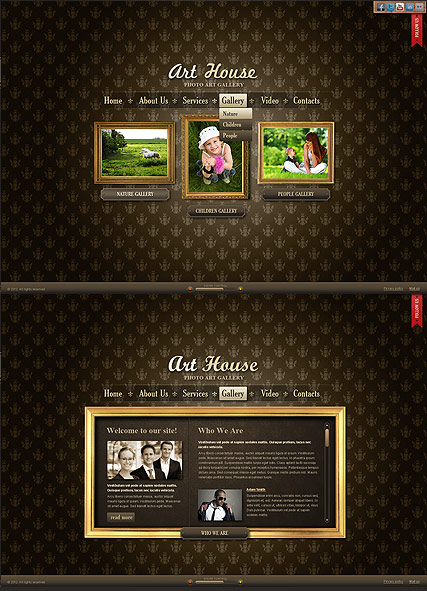 Art Gallery HTML5 template ID:300111381