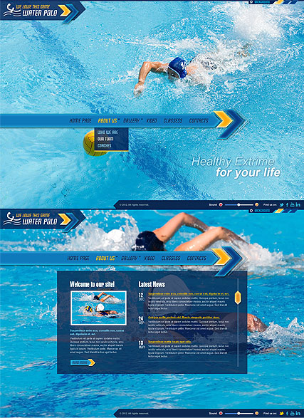 Water Polo HTML5 template ID:300111386