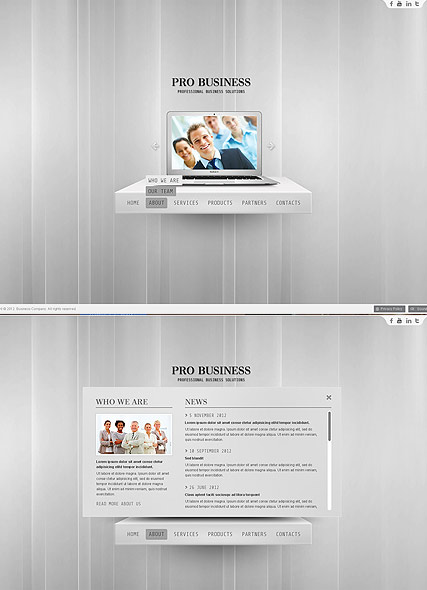 Pro Business HTML5 template ID:300111447