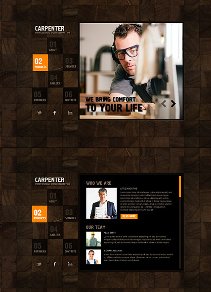 Carpenter HTML5 template ID:300111455