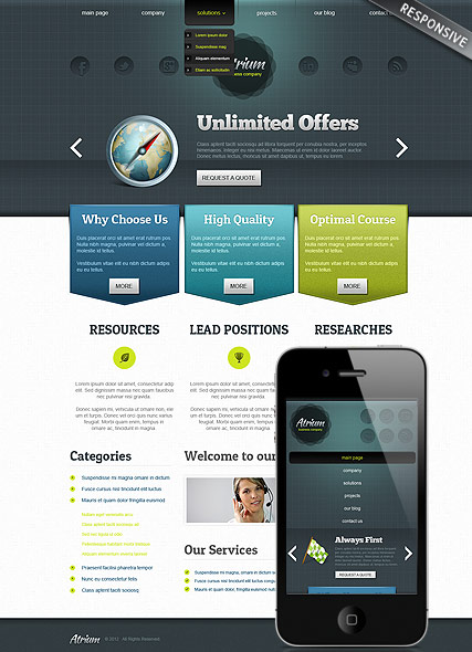 Business Co Wordpress template ID:300111484