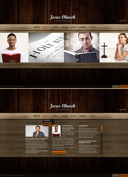 Church HTML5 template ID:300111486