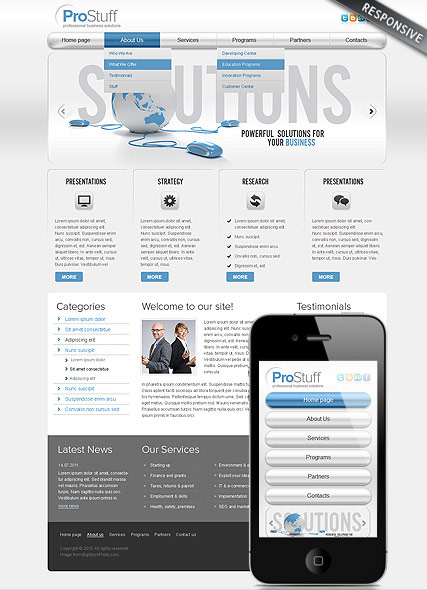 Pro Business Wordpress template ID:300111490