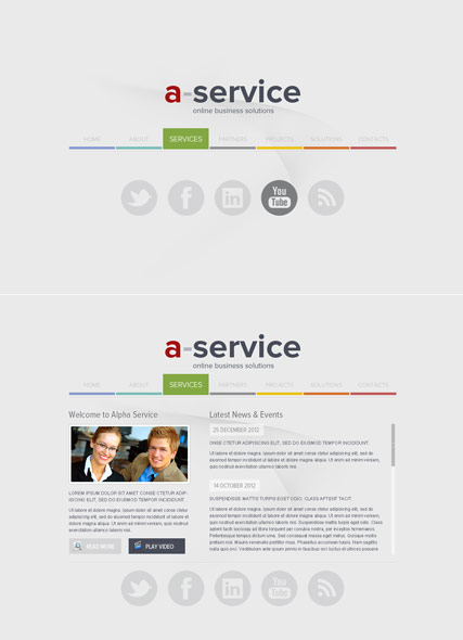 Alpha Service HTML5 template ID:300111495