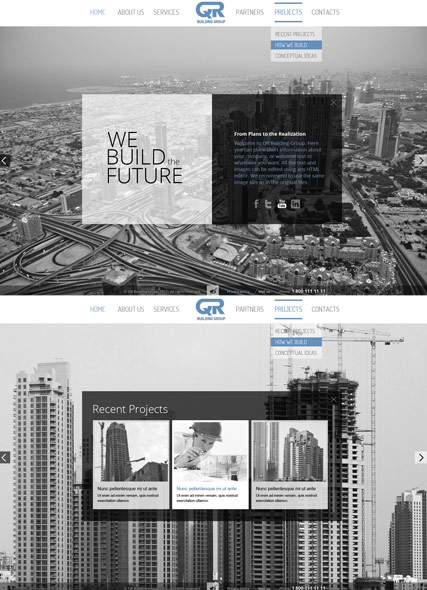 Building Company HTML5 template ID:300111517
