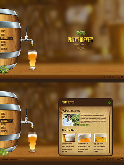 Beer Company HTML5 template ID:300111527