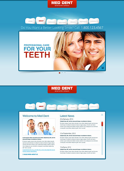 Dentistry HTML5 template ID:300111531