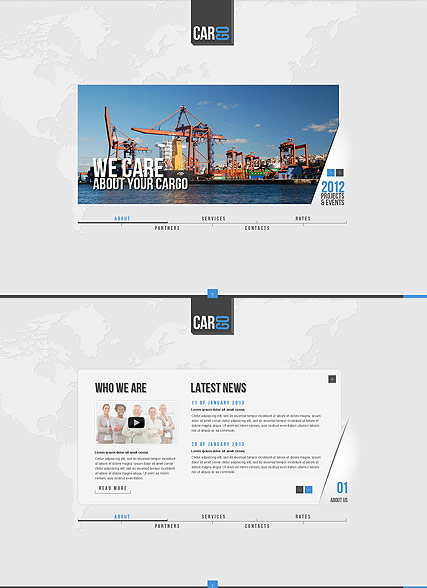 Cargo Transportation HTML5 template ID:300111566