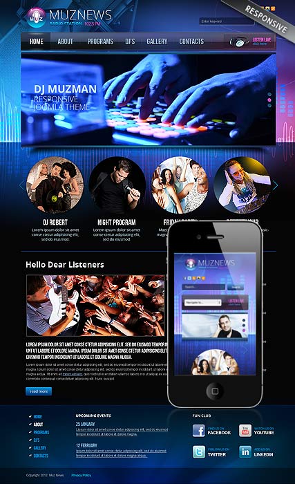 Radio Station V3 0 Joomla Template ID 300111571 From Bootstrap Radio Station V3 0 Joomla Template ID 300111571 From Bootstrap