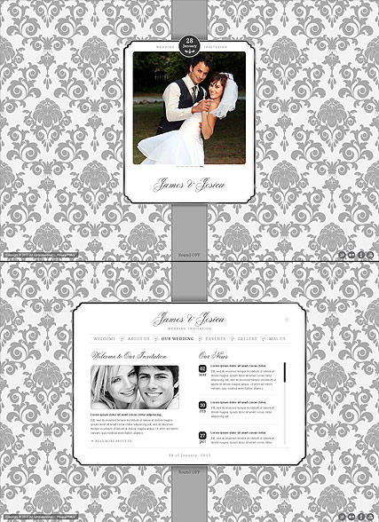 Wedding Invitation HTML5 template ID:300111573