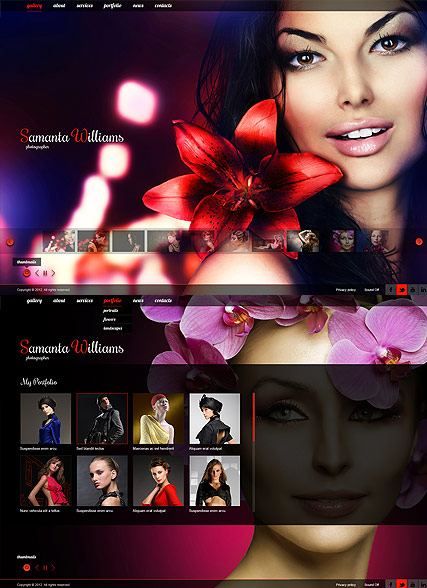 Photo Portfolio HTML5 template ID:300111577