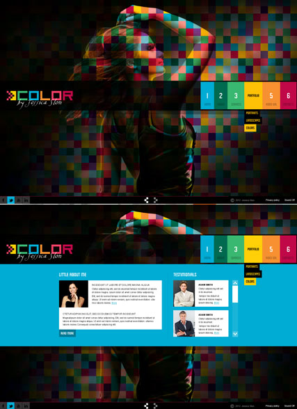 Color folio HTML5 Gallery Admin ID:300111584