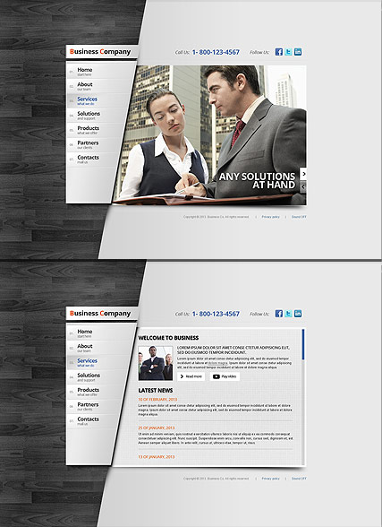 Business Area HTML5 template ID:300111592