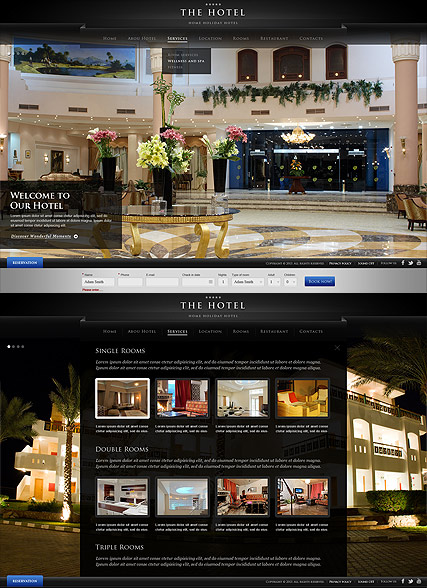 The Hotel HTML5 template ID:300111609