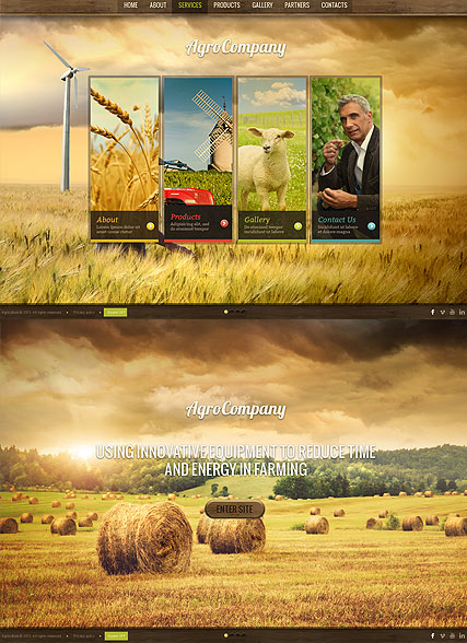 Agro Company HTML5 template ID:300111626