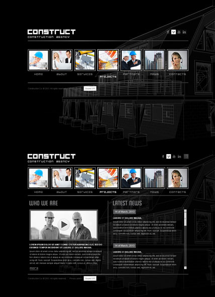 Construction HTML5 template ID:300111628