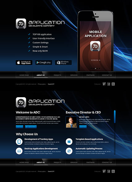 Software Developer HTML5 template ID:300111635