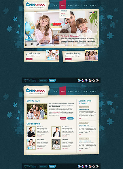 Child School HTML5 template ID:300111644