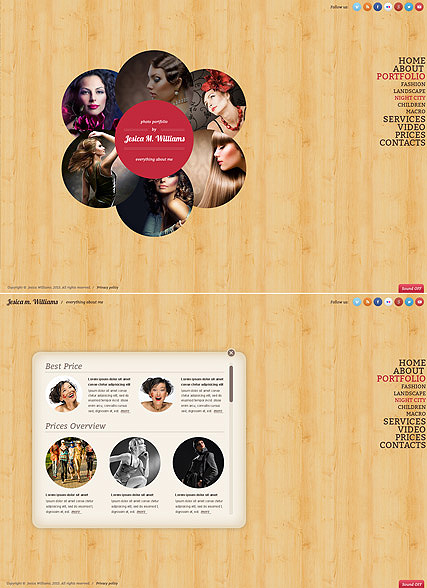 Circle design HTML5 Gallery Admin ID:300111652