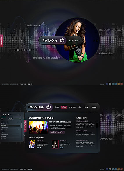 Radio One HTML5 template ID:300111662