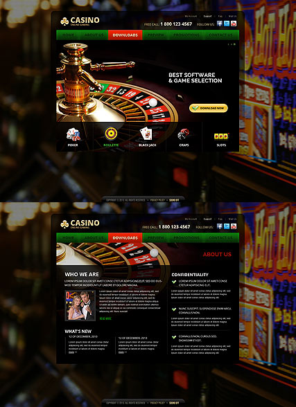 Casino HTML5 template ID:300111667
