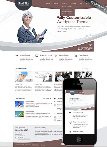 Business Corp Wordpress template ID:300111677