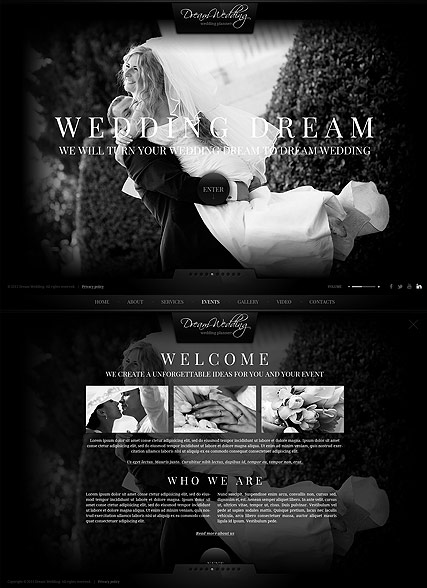 Wedding Planner HTML5 template ID:300111709