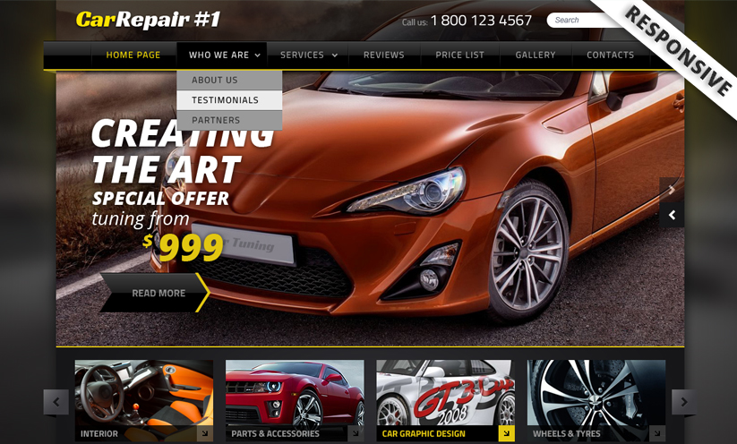 Car Repair v3 Joomla template ID:300111721