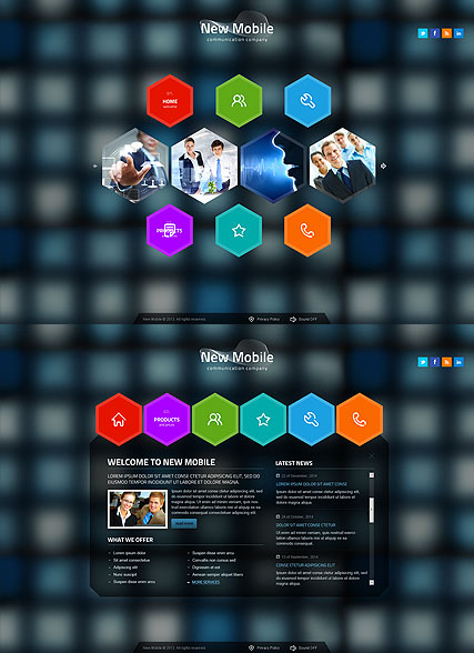 New Communication HTML5 template ID:300111723