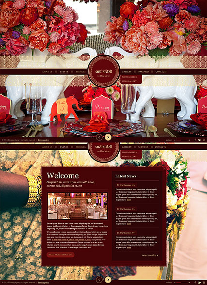 Indian Wedding HTML5 template ID:300111725