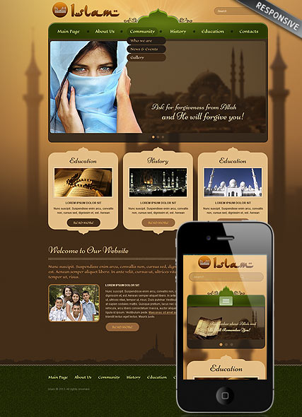 Islam Wordpress template ID:300111734