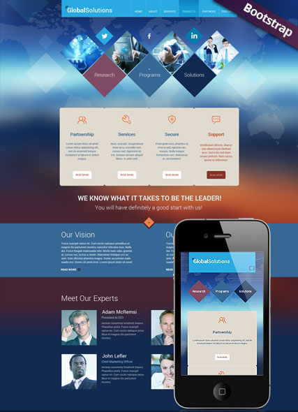 Global Solutions Bootstrap template ID:300111743