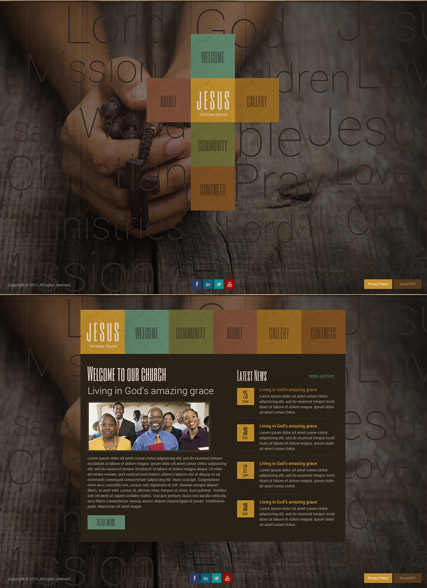 Christian Church HTML5 template ID:300111754