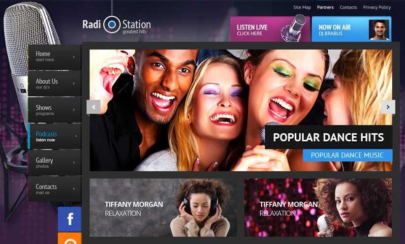 Radio WP Wordpress template ID:300111771